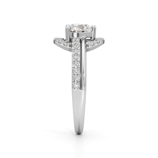 Aurelia Heart Halo Ring