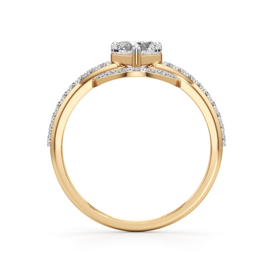 Aurelia Heart Halo Ring