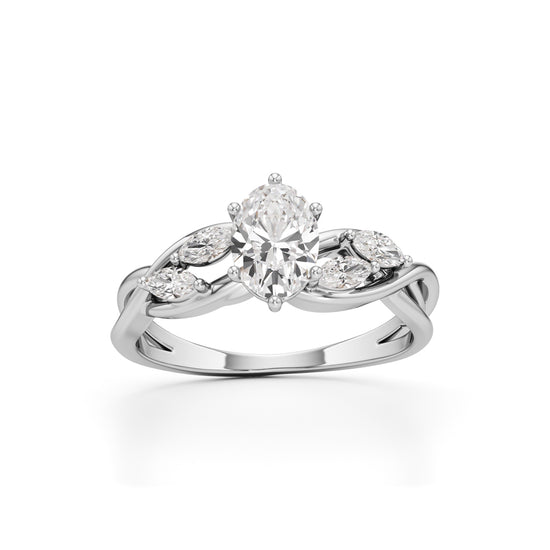 Celestia Twist Diamond Ring