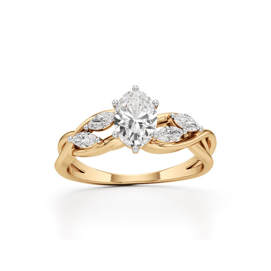Celestia Twist Diamond Ring