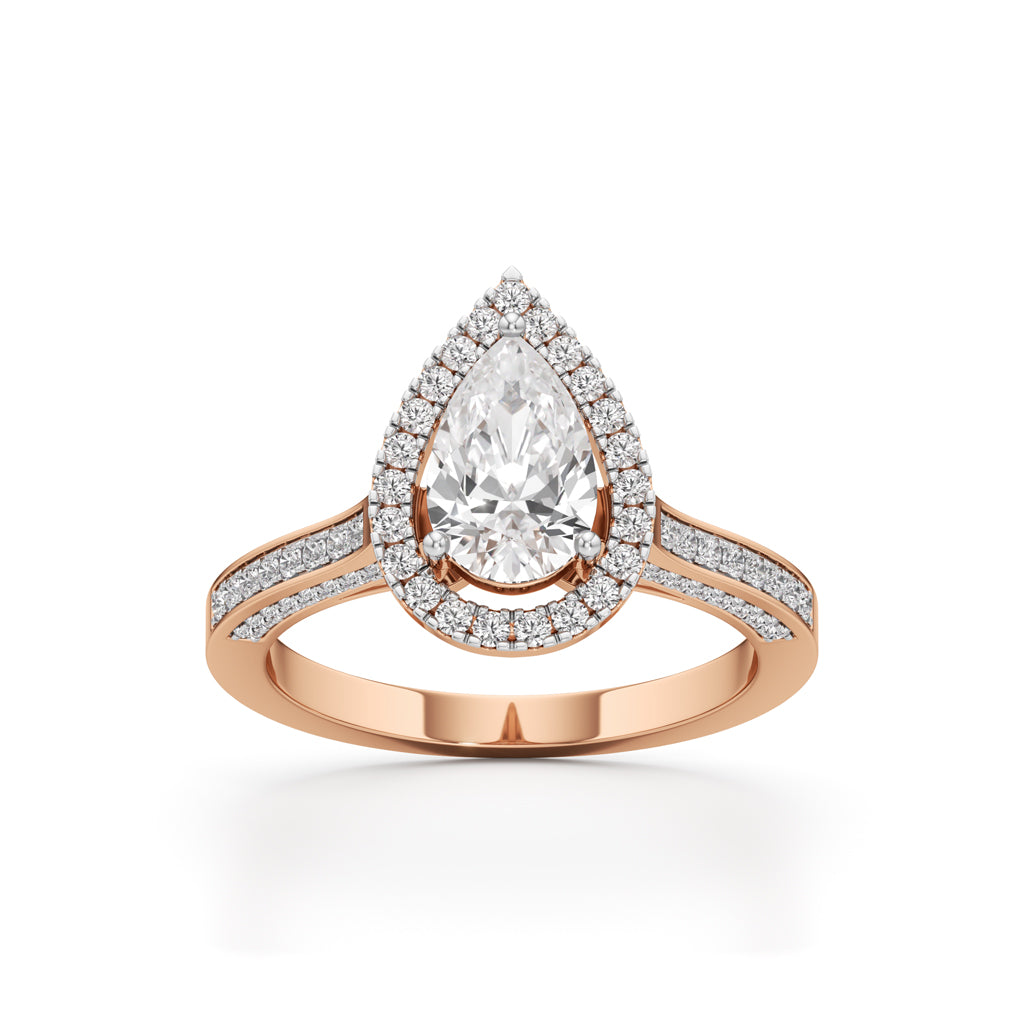 Serena Teardrop Glow Ring