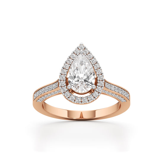 Serena Teardrop Glow Ring