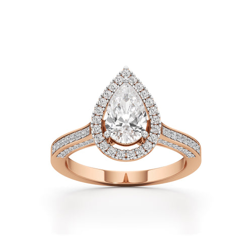 Serena Teardrop Glow Ring
