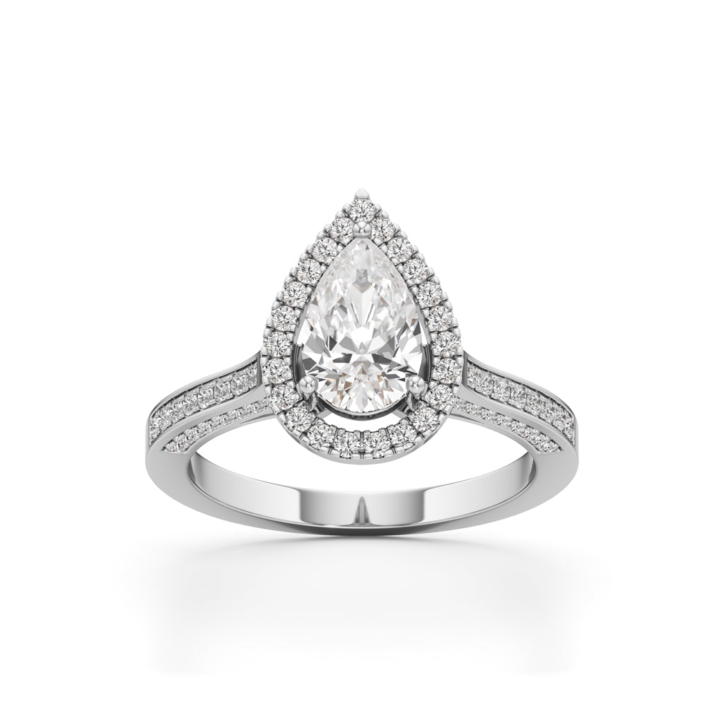 Serena Teardrop Glow Ring