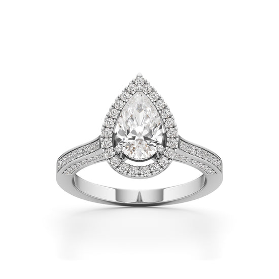 Serena Teardrop Glow Ring