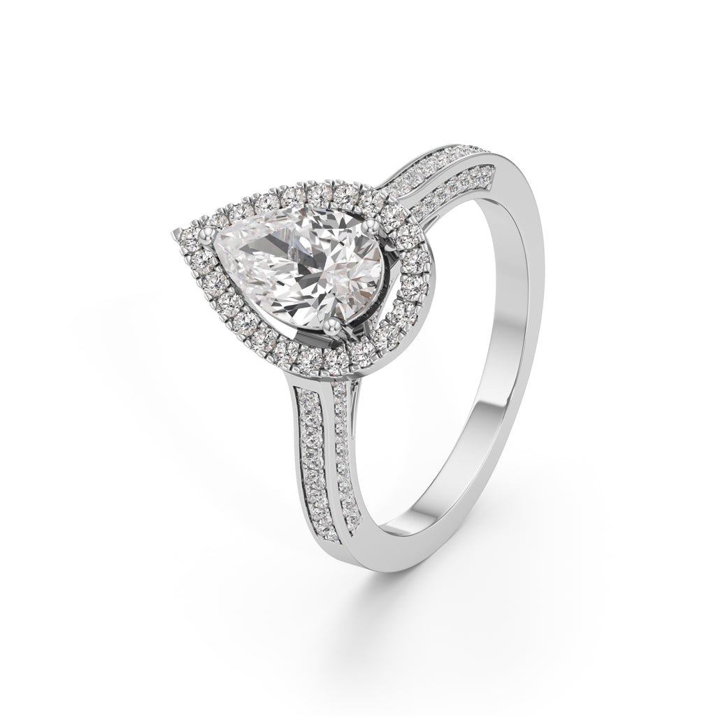 Serena Teardrop Glow Ring