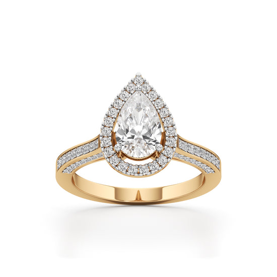 Serena Teardrop Glow Ring