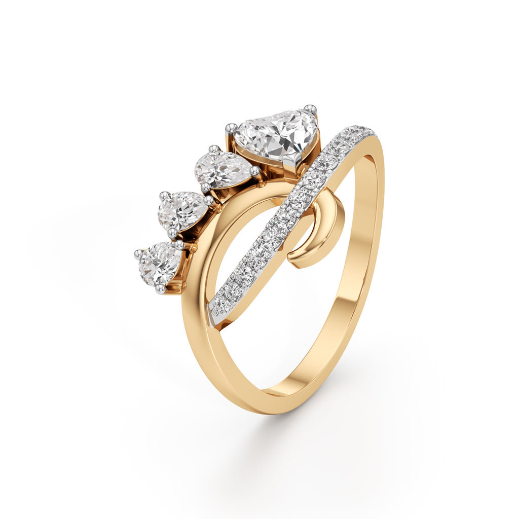 Roselle Heart Harmony Ring