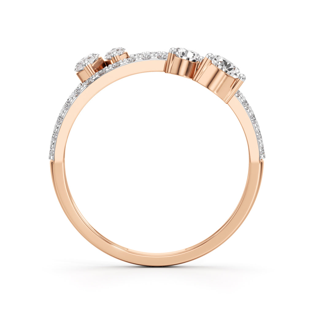 Aurora Bloom Pear  Marquise Diamond Ring