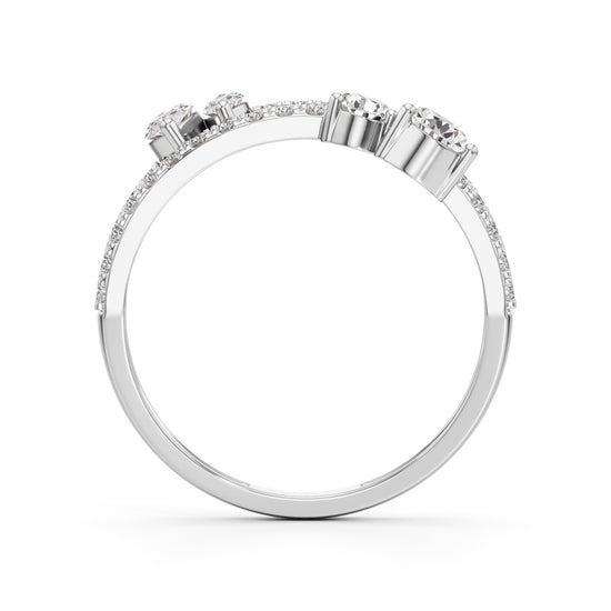 Aurora Bloom Pear  Marquise Diamond Ring
