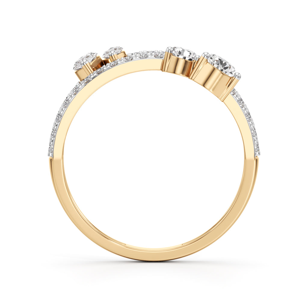 Aurora Bloom Pear  Marquise Diamond Ring