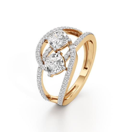 Aurora Dual Radiance Diamond Ring