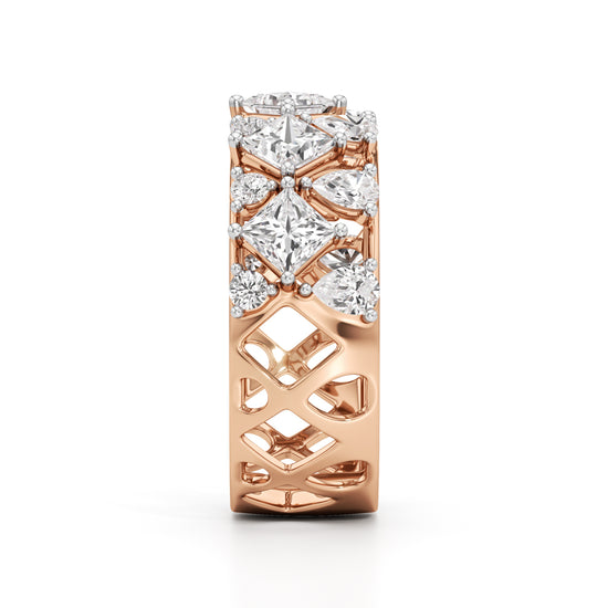 Celestia Regal Diamond Cluster Ring