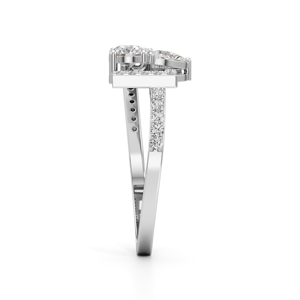Amora LOVE Motif Diamond Ring