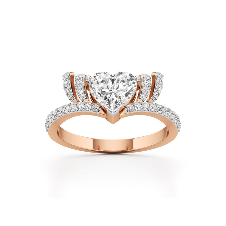 Amoura Heart-Cut Diamond Halo Ring