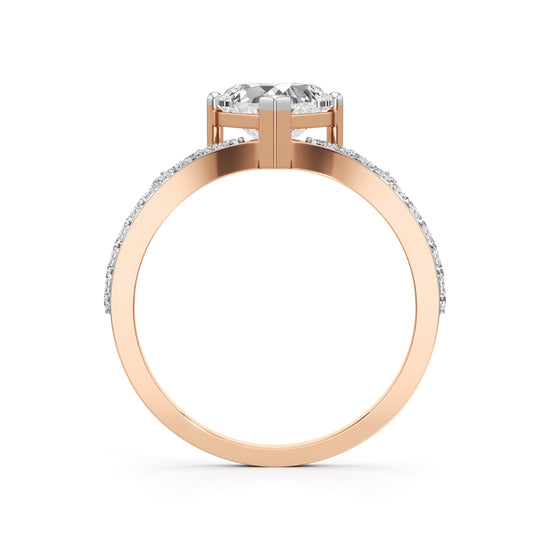 Amoura Heart-Cut Diamond Halo Ring