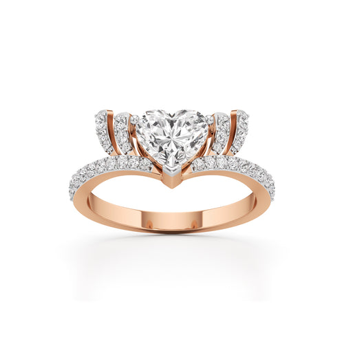 Amoura HeartCut Diamond Halo Ring