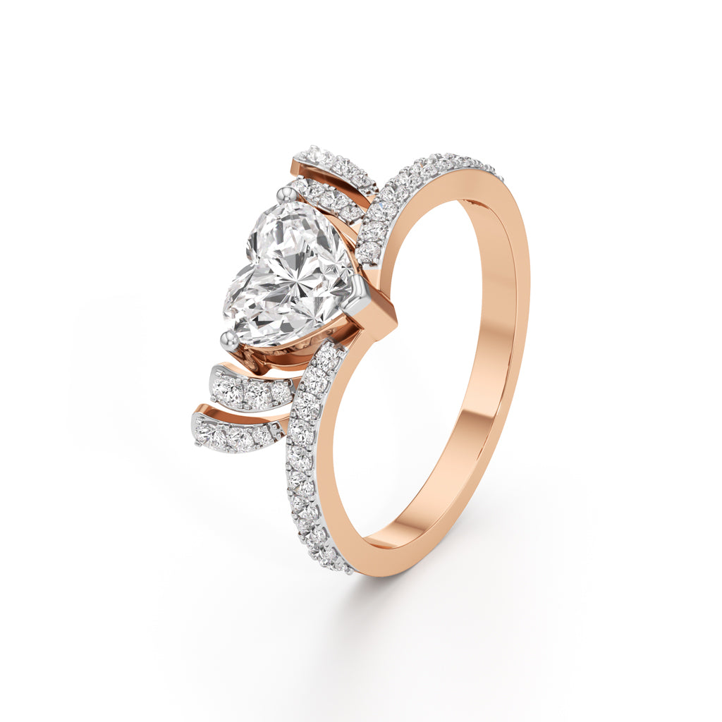 Amoura HeartCut Diamond Halo Ring