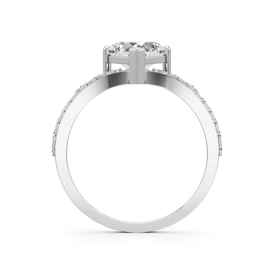 Amoura Heart-Cut Diamond Halo Ring