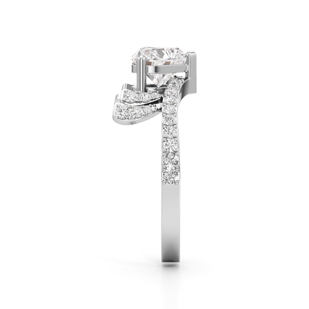 Amoura Heart-Cut Diamond Halo Ring