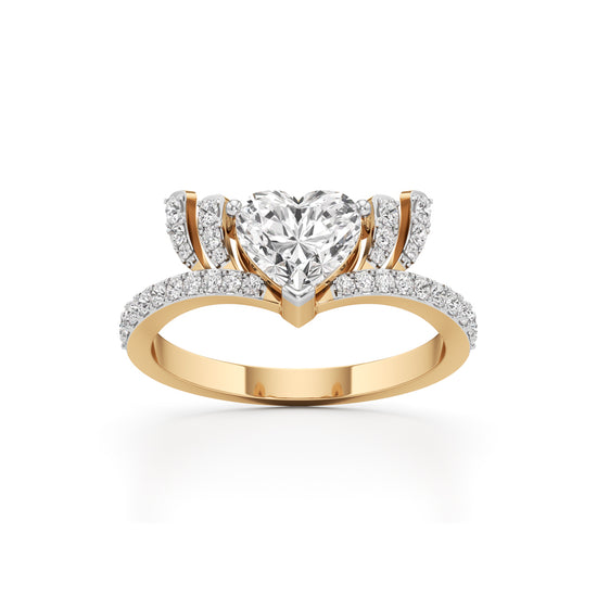 Amoura Heart-Cut Diamond Halo Ring