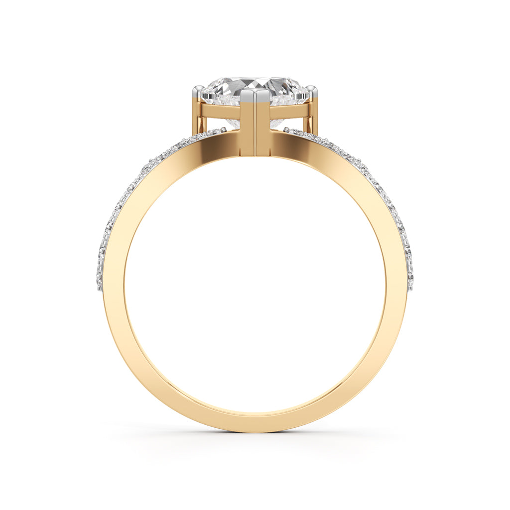Amoura Heart-Cut Diamond Halo Ring