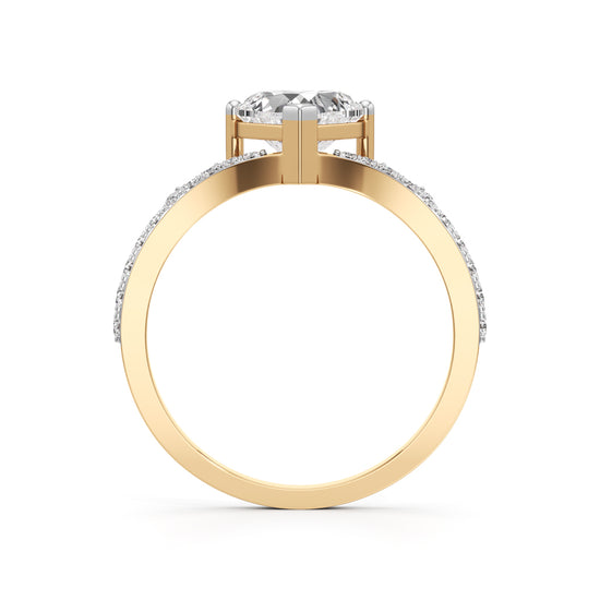 Amoura Heart-Cut Diamond Halo Ring