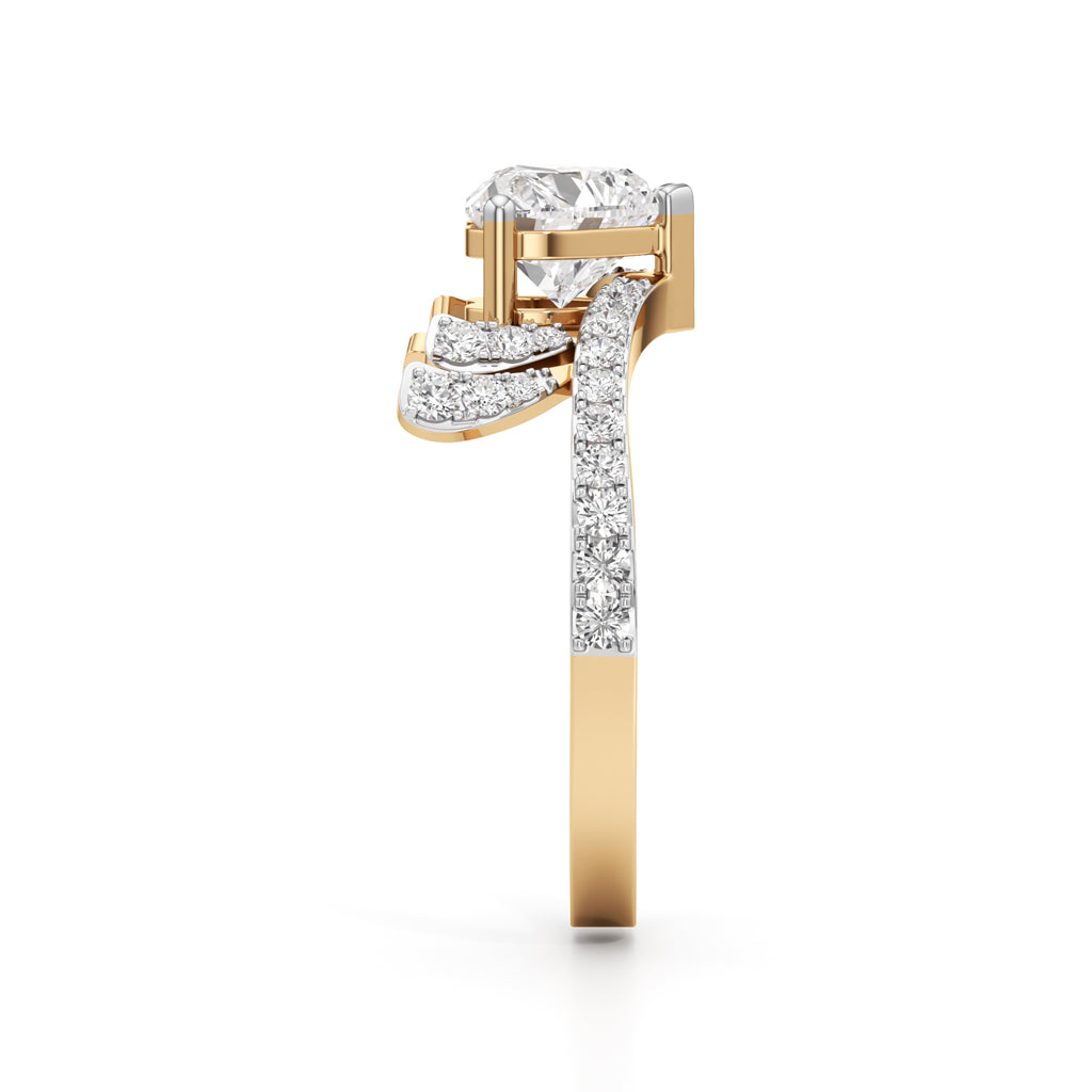 Amoura Heart-Cut Diamond Halo Ring
