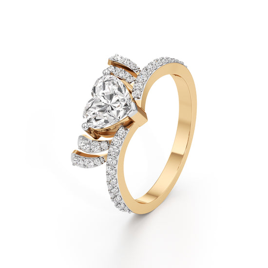 Amoura HeartCut Diamond Halo Ring