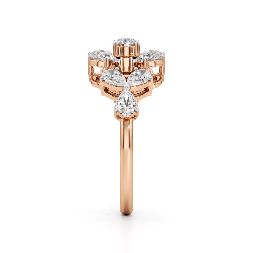 Florenza Petal Cluster Ring