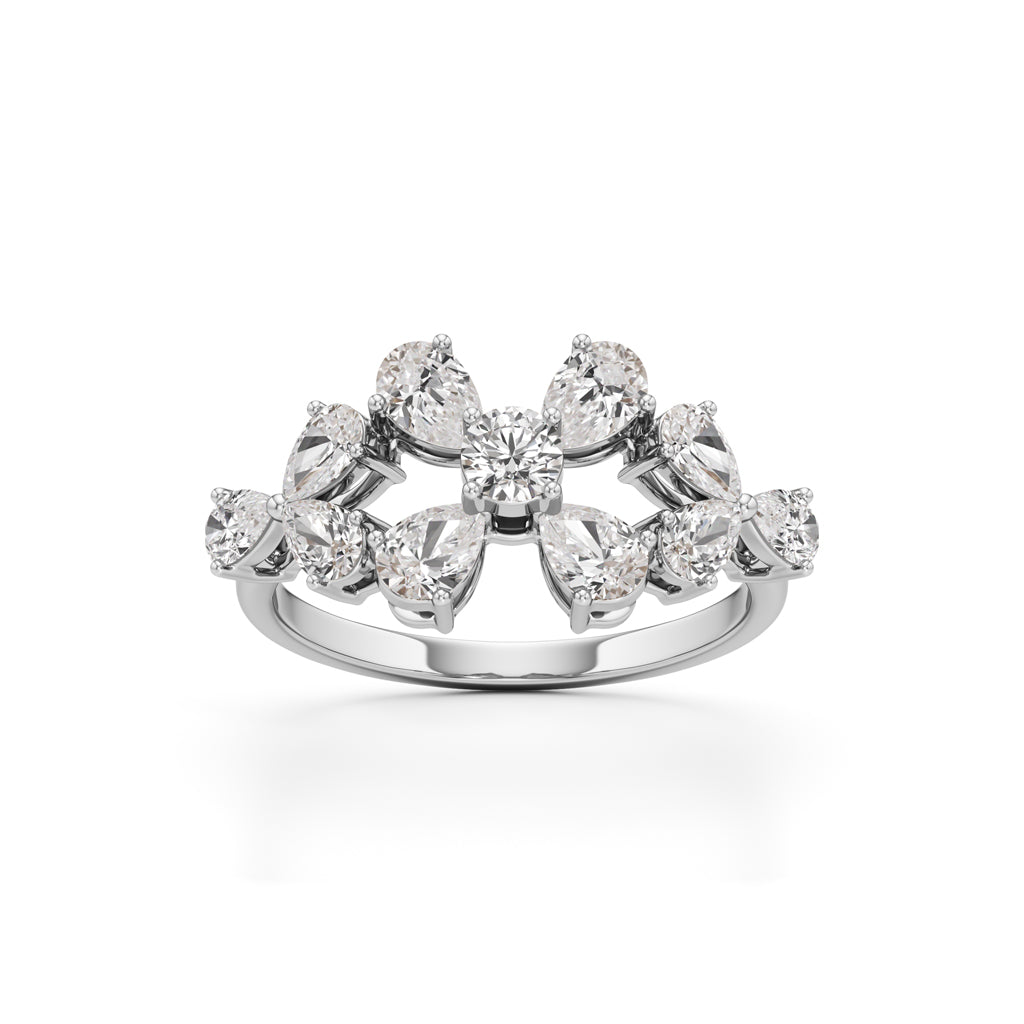 Florenza Petal Cluster Ring