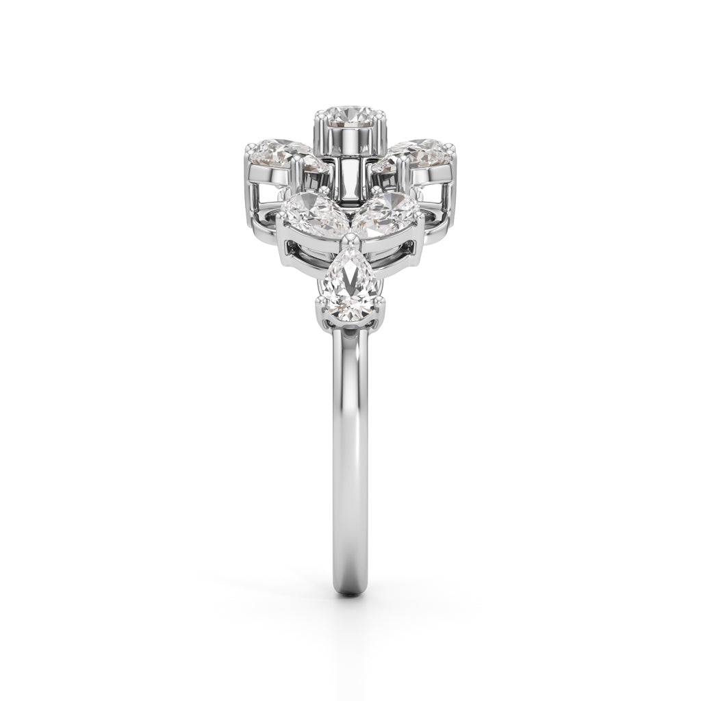 Florenza Petal Cluster Ring