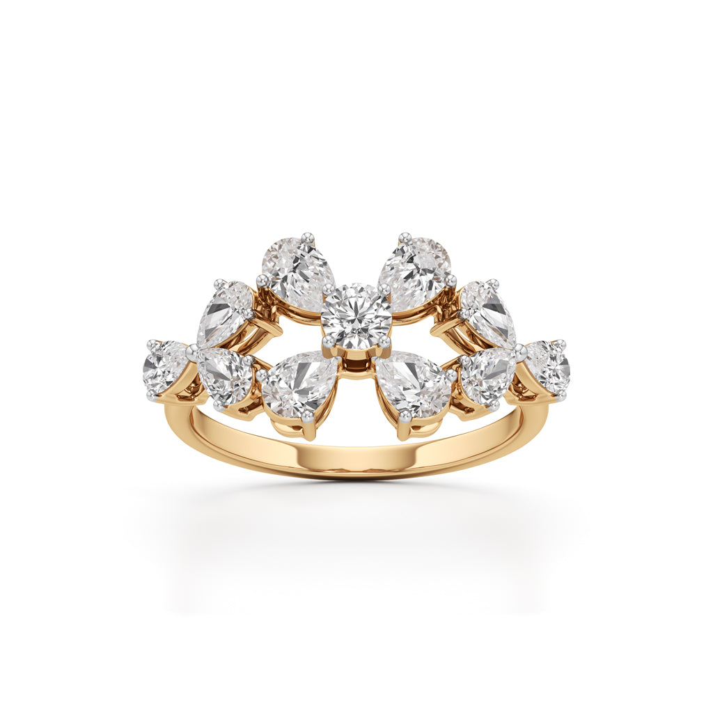 Florenza Petal Cluster Ring