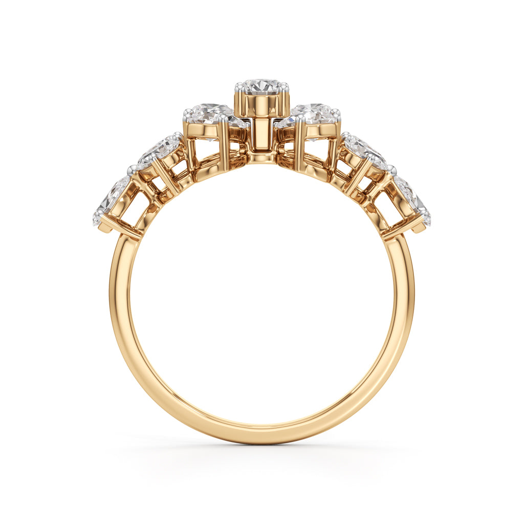 Florenza Petal Cluster Ring
