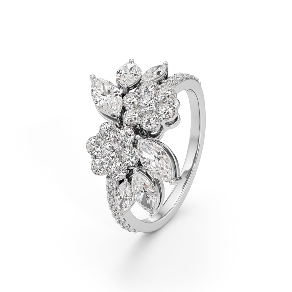 Elysia Marquise Bloom Diamond Ring