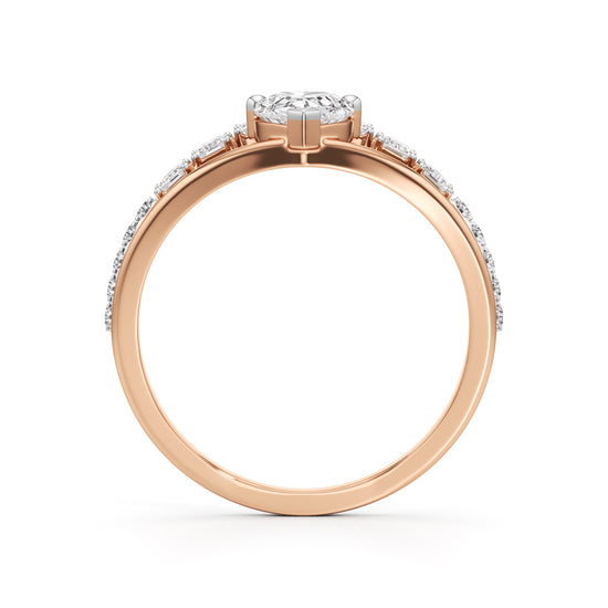 Celestia Radiant Crown Diamond Ring
