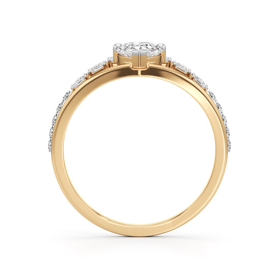 Celestia Radiant Crown Diamond Ring