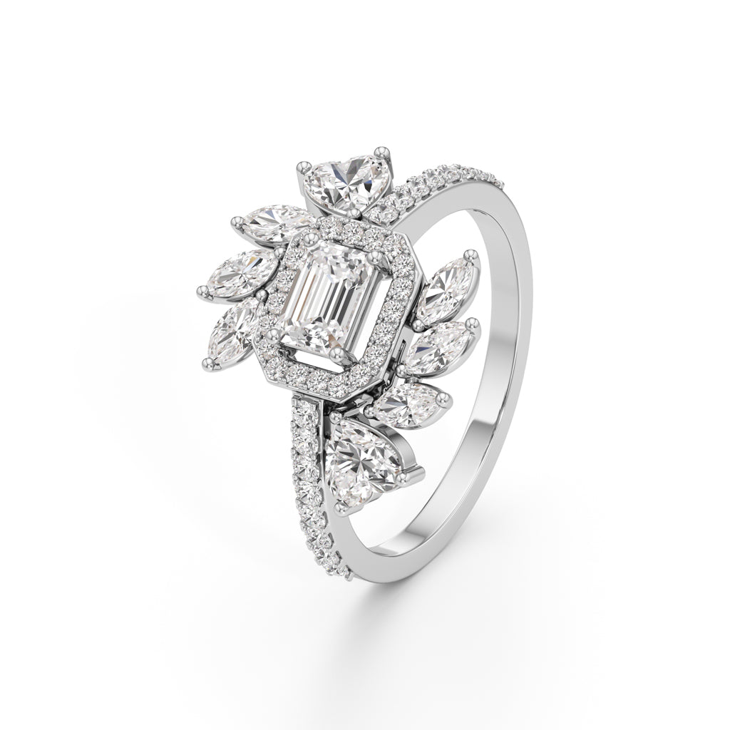 Celestia Radiant Halo Ring