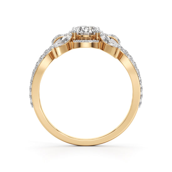 Majestic Petal Cluster Ring
