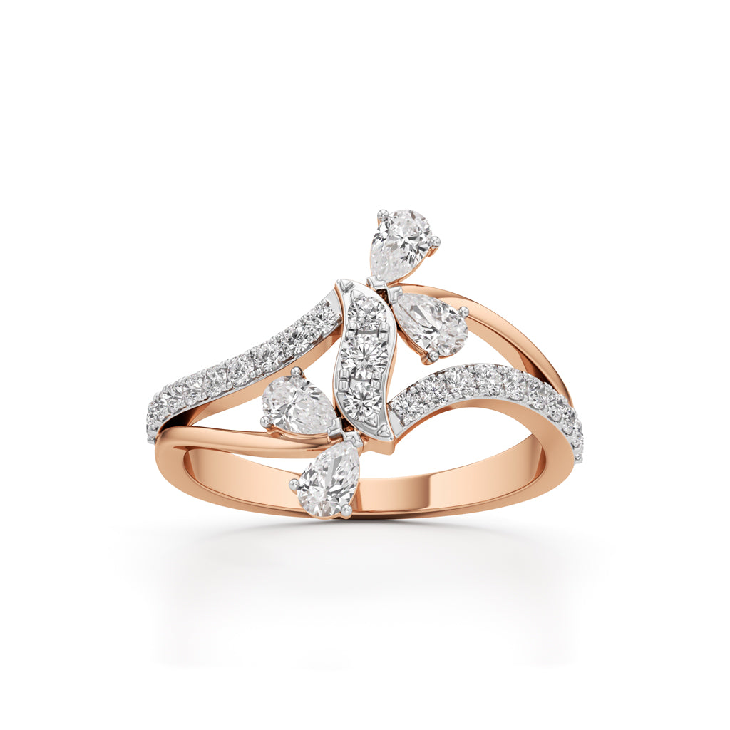 Serenity Flow Diamond Ring