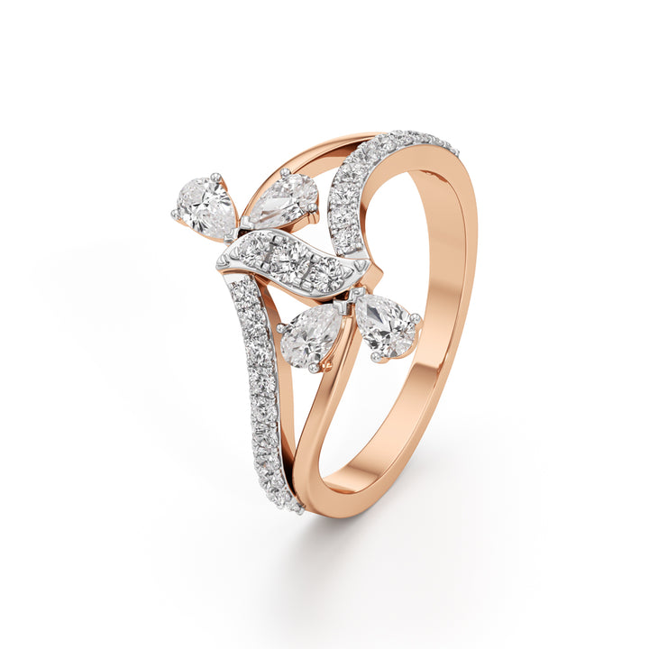 Serenity Flow Diamond Ring