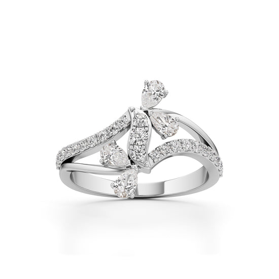 Serenity Flow Diamond Ring