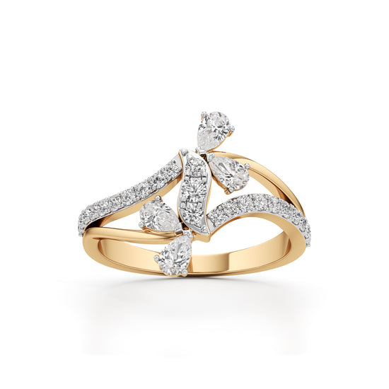 Serenity Flow Diamond Ring
