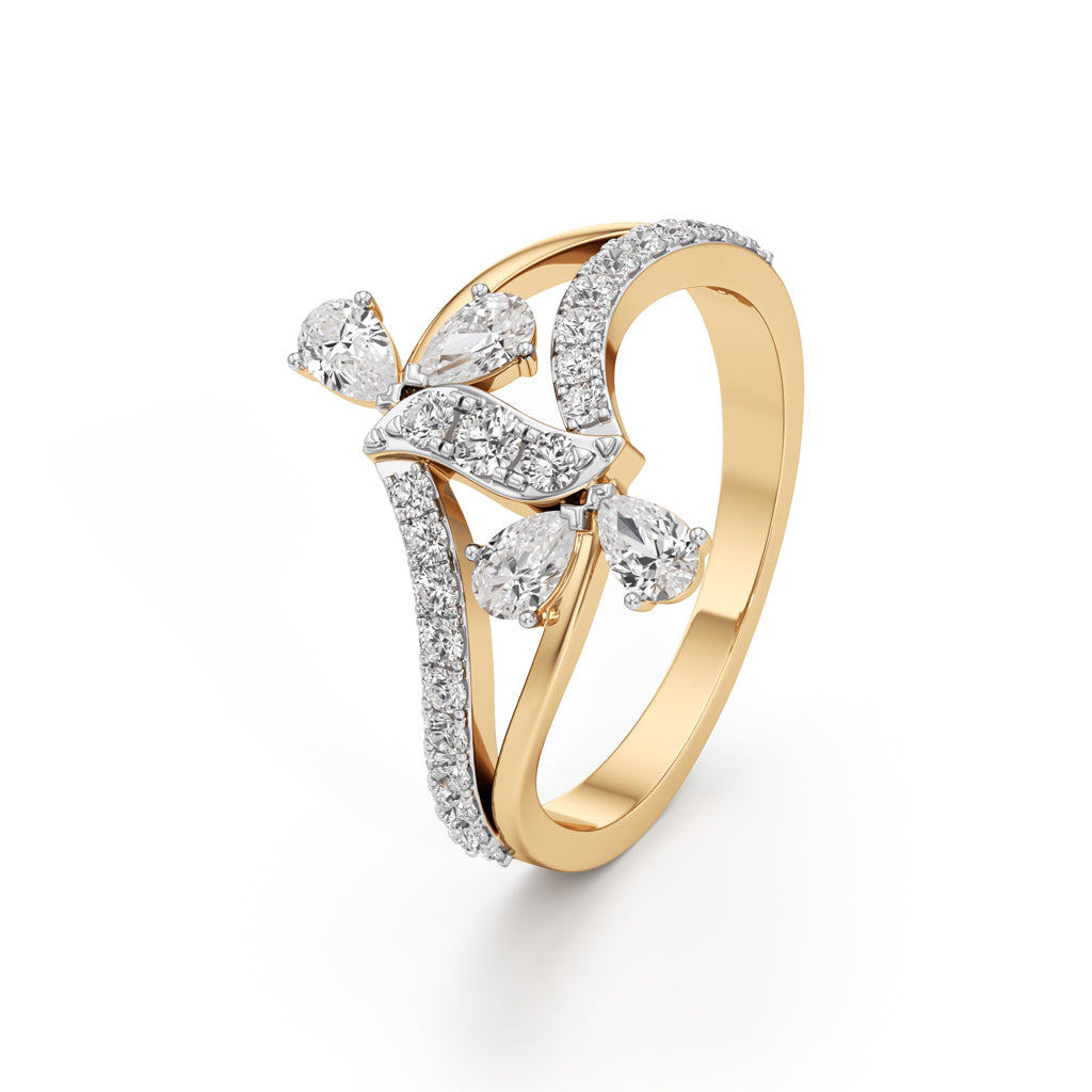 Serenity Flow Diamond Ring