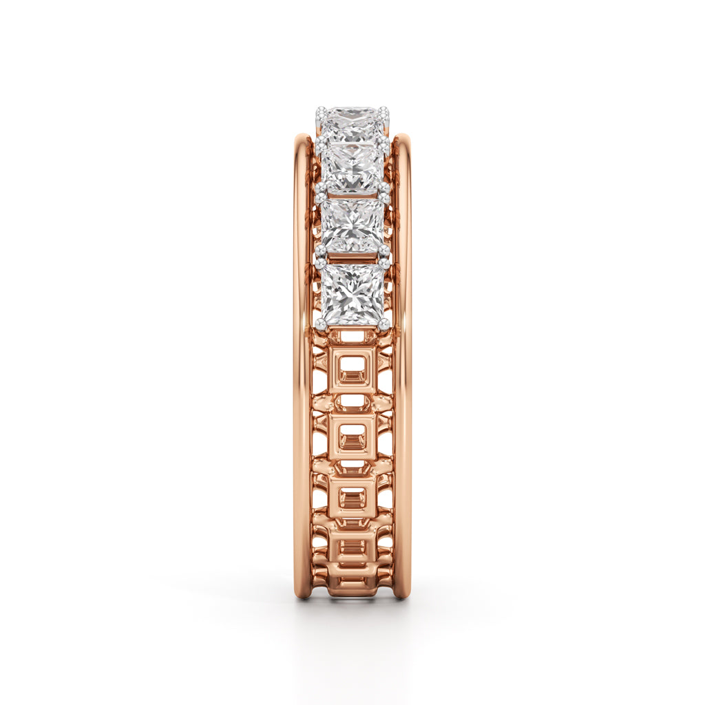 Regalia Princess-Cut Diamond Eternity Band