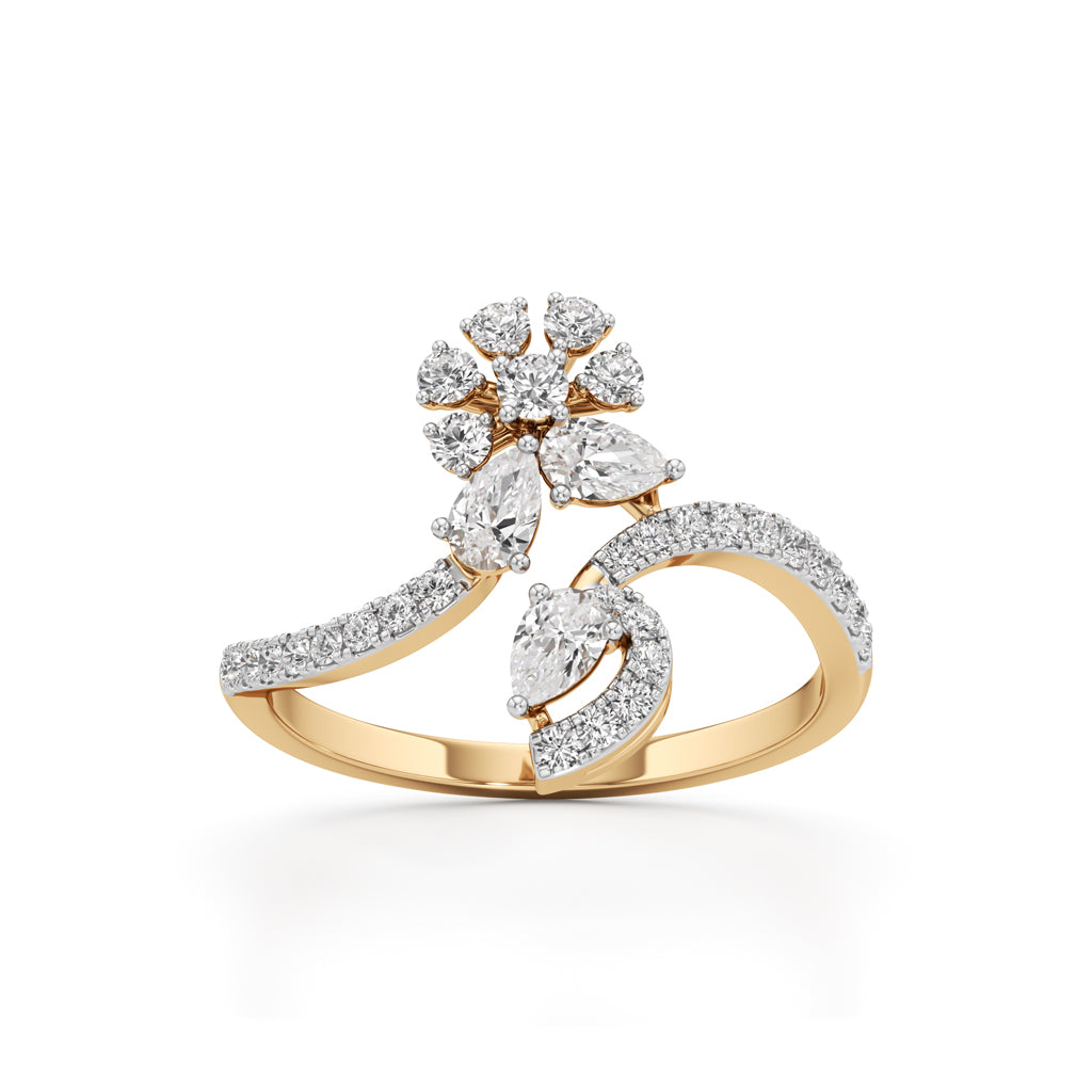 Celestia Bloom Diamond Statement Ring