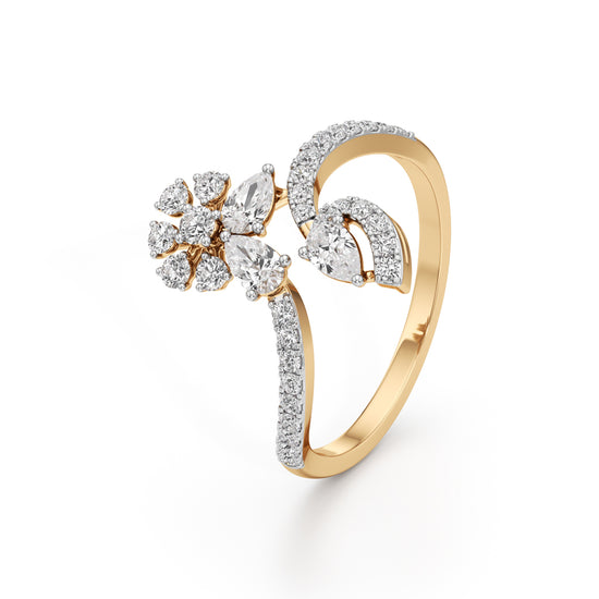 Celestia Bloom Diamond Statement Ring