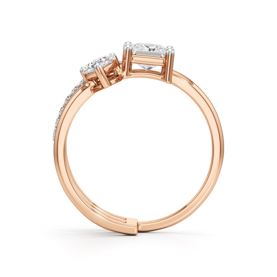 Aurora Dual-Stone Designer Ring