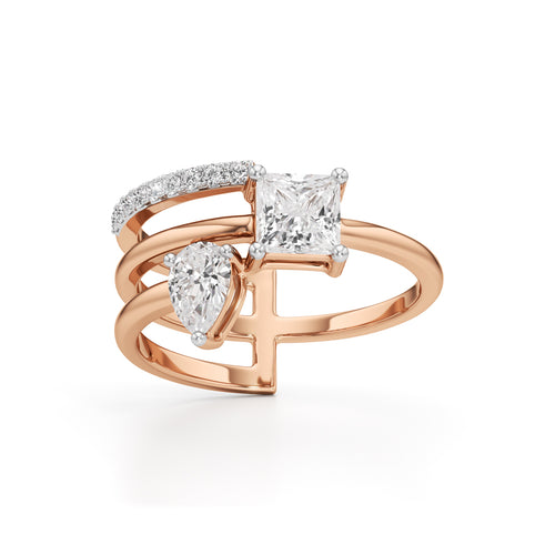 Aurora DualStone Designer Ring