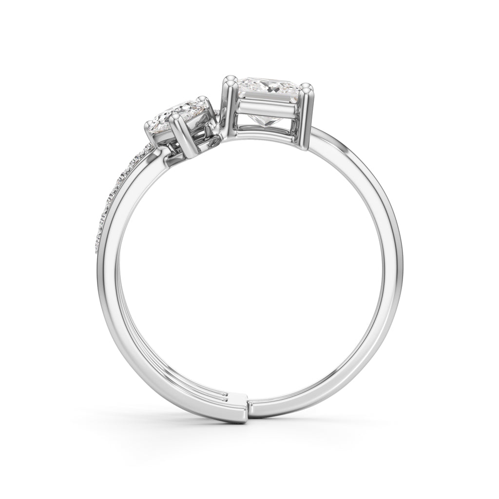 Aurora Dual-Stone Designer Ring